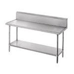 Advance Tabco SS Worktable 10 inch Backsplash