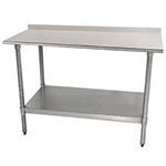 Advance Tabco Economy Worktables 1.5 inch Backsplash