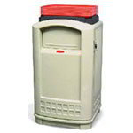 Rubbermaid Plaza Trash Containers