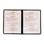 Sewn Menu Covers