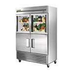 True Half-Door & Combination Glass / Solid Refrigerators