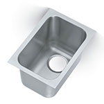Polar Ware 9101-1 1-Compartment Super Heavy Weight Drop-In Sink w/ Square Corners
