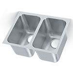 Polar Ware 9102-1 2-Compartment Super Heavy Weight Drop-In Sink w/ Square Corners