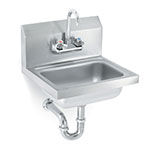 Polar Ware K1410-CP Yukon Hand Sink w/Faucet, Wall Mount, Stainless Steel