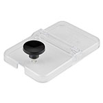 Server Products 87253 Hinged Lid For 1/9-Size Jar, Clear Plastic