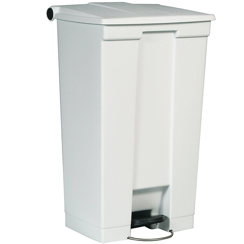 Rubbermaid FG614600WHT 23-gal Step-On Container - White