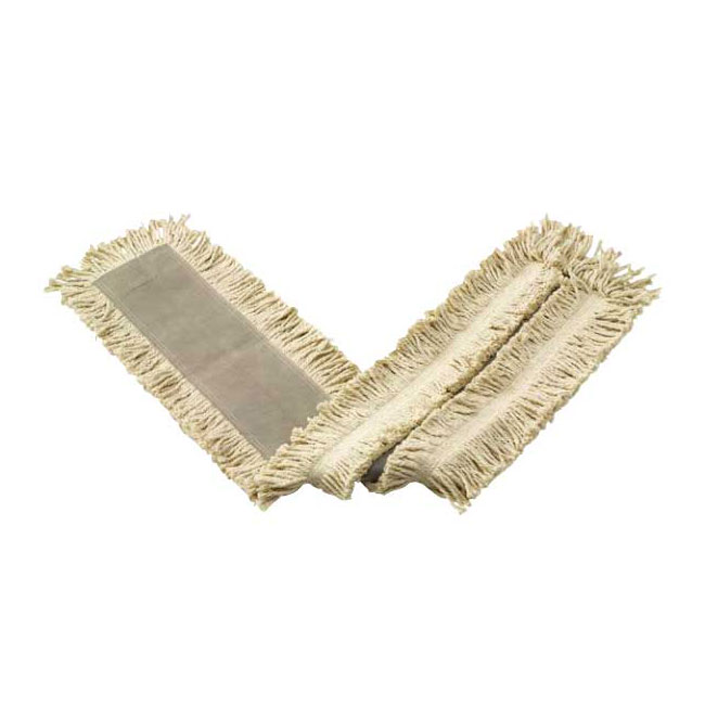 Rubbermaid FGL15203WH00 Disposable Dust Mop - (3 Pack) 18x5" Cut-End, Full-Tie Backing, White