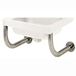 Advance Tabco 7-PS-24 Tubular Wall Support Brackets for Sinks w/ 10 x 14 Bowls & Splash Mount Faucets