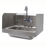 Advance Tabco 7-PS-66W Hand Sink - Wall Model, Splash Mounted Faucet, 14x10x5