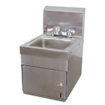 Advance Tabco 7-PS-88 Hand Sink, 9 x 9 x 5, Deck Mount Fixed Faucet, Soap & Towel Dispenser
