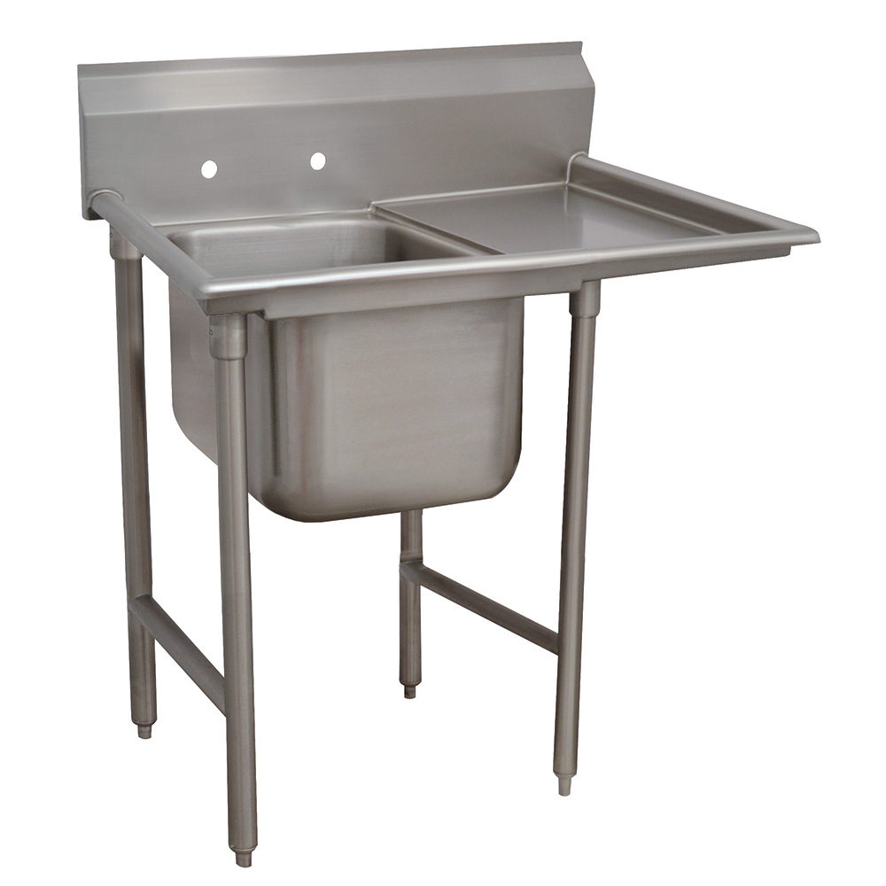 Advance Tabco 9-1-24-18R Sink, (1) 20 x 16 x 12-in D, 18-in Right Drainboard, 18/304 Stainless