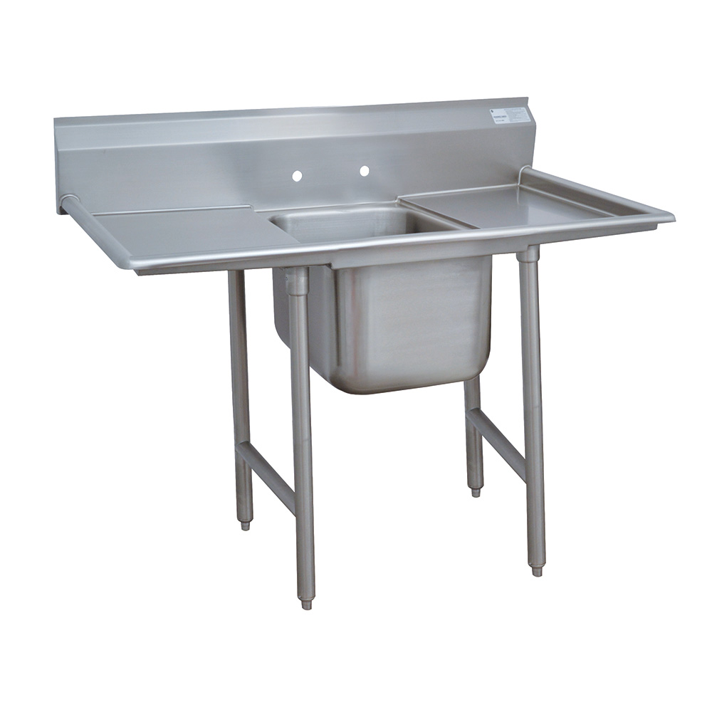 Advance Tabco 9-1-24-18RL Sink, (1) 20 x 16 x 12-in D, 18-in L & R Drainboard, 18/304 Stainless