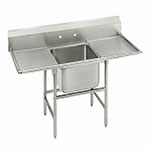 Advance Tabco 9-1-24-24RL Sink, (1) 20 x 16 x 12-in D, 24-in L & R Drainboard, 18/304 Stainless