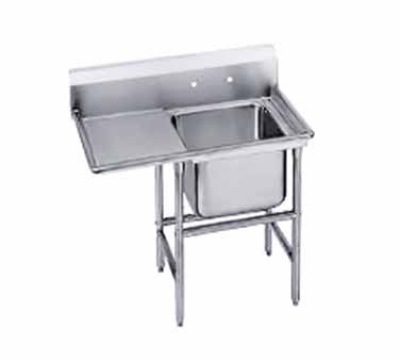 Advance Tabco 93-1-24-36L Sink, (1) 20 x 16 x 12-in D, 36-in Left Drainboard, 16-Ga. Stainless