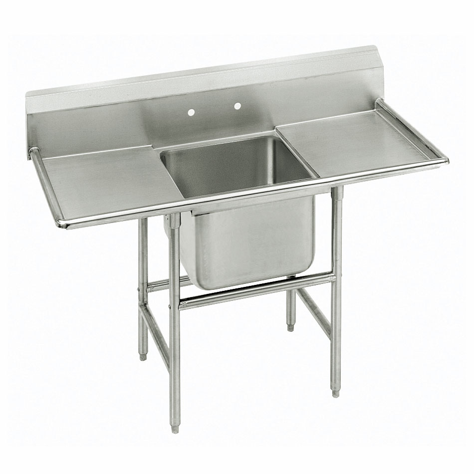 Advance Tabco 94-41-24-24RL Sink, (1) 24 x 24 x 14-in D, 24-in L & R Drainboard, 14-Ga. Stainless