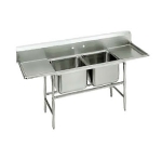 Advance Tabco 94-62-36-24RL Sink, (2) 24 x 18 x 14-in D, 24-in L & R Drainboard, 14-Ga. Stainless