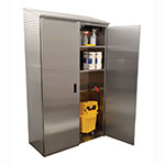 Advance Tabco 9-OPC-84DL Cabinet - 12" Left Sink Base, 84x47.5x22", Mop Hanger, 4 Shelves