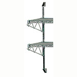 Advance Tabco AB2-14-X Wall Mount Kit, Includes 2-34 in H Posts, 4-14 Shelf Brackets, Collar Filler