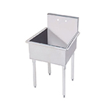 Advance Tabco 4-OP-18 Service Sink w/ 24x21.8-in Bowl, 8-in Splash, 18-ga 304-Stainless
