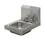 Advance Tabco 7-PS-22 Wall Hand Sink - Deck Mount Faucet, 9x9x5