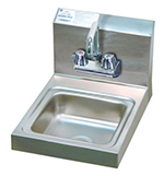 Advance Tabco 7-PS-23-EC Wall Economy Hand Sink w/ Splash Mount Faucet & 9x9x5-in Bowl, 20-ga 304-Stainless