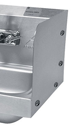 Advance Tabco 7-PS-27B 7.75-in Tall Bolted Side Splash for Hand Sinks w/ 10x14-in Bowls, Deck Mount