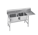 Advance Tabco 93-82-40-18R Sink - (2) 28x20x12