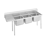 Advance Tabco 9-62-36 Sink w/ (2) 24x18x12-in Bowl & 8-in Splash, 18-ga 304-Stainless