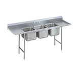 Advance Tabco 93-63-54-24RL Sink w/ (3) 24x18x12-in Bowl & 24-in L-R Drainboard, 16-ga 304-Stainless