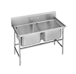 Advance Tabco 94-2-36 Sink w/ (2) 20x16x14-in Bowl & 11-in Splash, 14-ga 304-Stainless