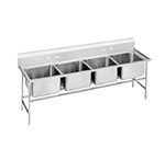 Advance Tabco 94-4-72 Sink w/ (4) 20x16x14-in Bowl & 11-in Splash, 14-ga 304-Stainless