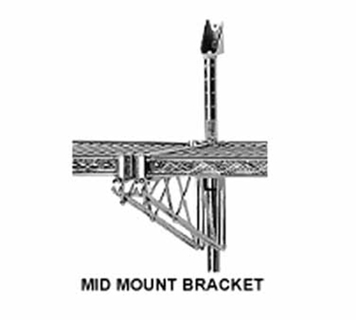 Advance Tabco AABM-14 (2)14" Double Adjustable Mid Brackets