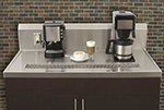 Advance Tabco BC24RE Beverage Center Countertop w/ 10-in Rear Splash & 24x25-in, 16-ga 304-Stainless