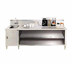 Advance Tabco BEV-30-108L 108-in Beverage Table w/ Sink On Left & Faucet, 14-ga 304-Stainless