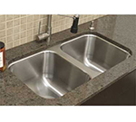 Advance Tabco CO3319RE Weld In Sink Bowl w/ 2-Compartments For Under Mount, 14x16x10-in, 18-ga 304-Stainless