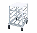 Advance Tabco CRPL10-54 Low Profile Mobile Can Rack For #10 & #5 w/ 54-Can Capacity & Poly Top, Aluminum
