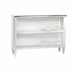 Advance Tabco DC-155 Dish Cabinet - Open Base, Midshelf, 60x15x35.5