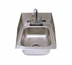 Advance Tabco DI-1-5SP Drop in Sink w/ 10x14x5-in Bowl & 6-in Tapered Side Splash, 20-ga 304-Stainless