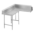 Advance Tabco DTC-K30-108L 107-in Komer Clean Dishtable w/ L-Shape & Stainless Legs, R-L, 14-ga 304-Stainless