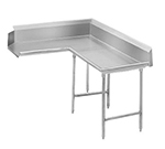 Advance Tabco DTC-K70-48R 47-in Komer Clean Dishtable w/ Crossrails & Stainless Legs, L-R, 14-ga 304-Stainless