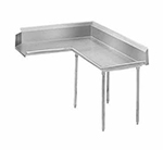 Advance Tabco DTC-K60-60R 59-in Komer Clean Dishtable w/ L-Shape & Galvanized Legs, L-R, 14-ga 304-Galvanized