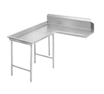 Advance Tabco DTC-G30-60L 59-in Dishtable w/ Island Style & Stainless Legs, R-L, 14-ga 304-Stainless