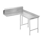 Advance Tabco DTC-G60-96R 95-in Dishtable w/ Island Style & Galvanized Legs, L-R, 14-ga 304-Galvanized
