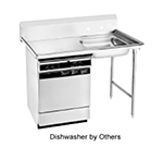 Advance Tabco DTU-U60-72R R-L Undercounter Dishtable Assembly w/ 20x20x5-in Bowl & 72x30-in table, Stainless