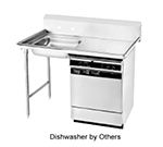 Advance Tabco DTU-U60-48L L-R Undercounter Dishtable Assembly w/ 20x20x5-in Bowl & 48x30-in table, Stainless