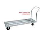 Advance Tabco DUN-2036C Mobile Square Bar Dunnage Rack w/ 1800-lb Capacity & 1-Tier, 20x36x9.25-in, Aluminum