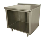 Advance Tabco EF-SS-243M Work Table w/ Open Front Cabinet Base & Midshelf, 24x36-in, 14-ga 304-Stainless