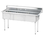 Advance Tabco FE-3-1812 Fabricated Sink - (3) 18x18x12