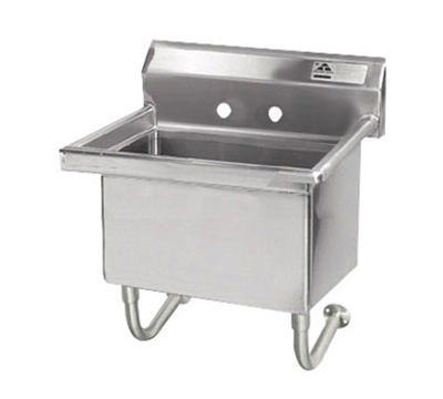 Advance Tabco FS-WM-2721 Wall Mount Service Sink - 27x21.5x12" Bowl, 8.5" Backsplash, 14-ga Stainless