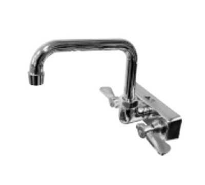 Advance Tabco K-123 Faucet, Splash Mount, 6" Extended D Spout, 4" O.C.